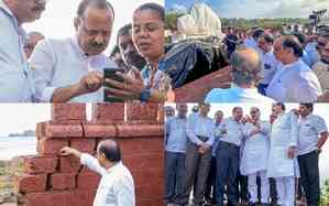 Ajit Pawar visits crash site in Maha's Rajkot Fort, promises new Shivaji statue