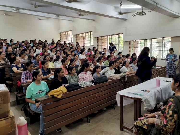 Personality Development and Menstrual Hygiene Workshop held at Government Home Science College