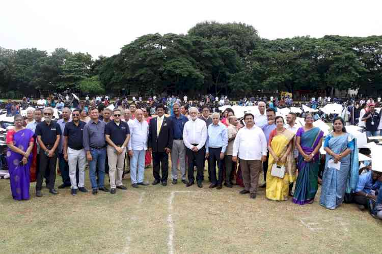 A.M. Jain College attempts virtue book of World Records with 6,000 Students on 122nd Founder’s Day