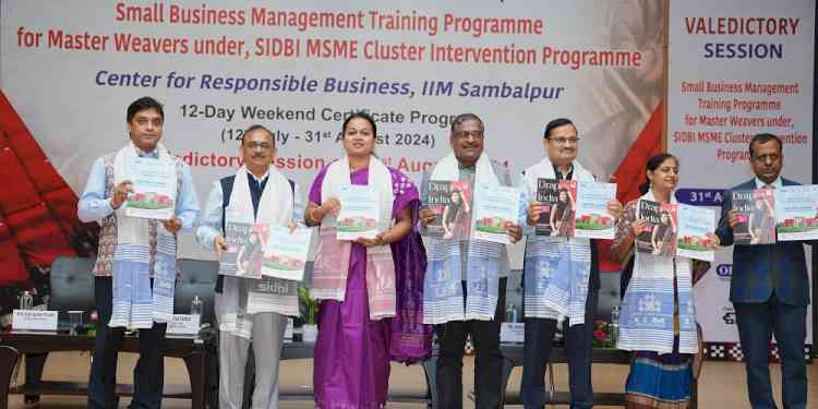 IIM Sambalpur hosts buyer seller meet for master weavers to empower traditional handloom sector