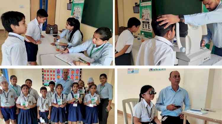 Innocent Hearts School, Green Model Town and Loharan campus, organised an eye check-up camp for Grade II and III students