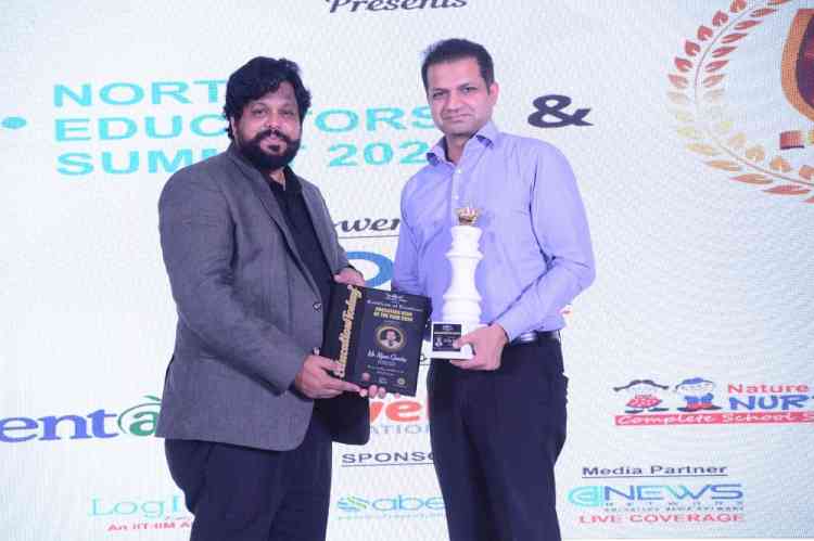 GD Goenka University's Pro-Chancellor, Nipun Goenka receives prestigious ''Education Icon of the Year 2024'' Award