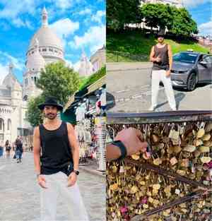 Gurmeet Choudhary flaunts his style in the 'city of light'