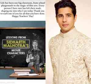 Sidharth Malhotra reflects on his classroom experience on Teachers' Day