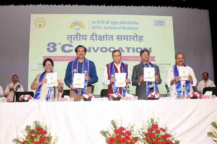 3rd Convocation held at NTPC School of Business 