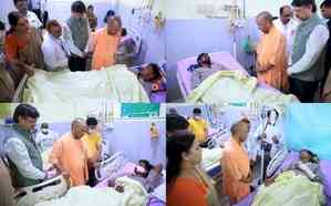 Lucknow building collapse: CM Adityanath meets injured at hospital, promises support