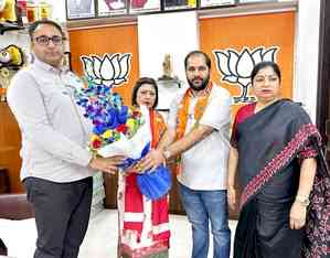 Gurugram: Former MLA’s wife & son join BJP ahead of Haryana polls