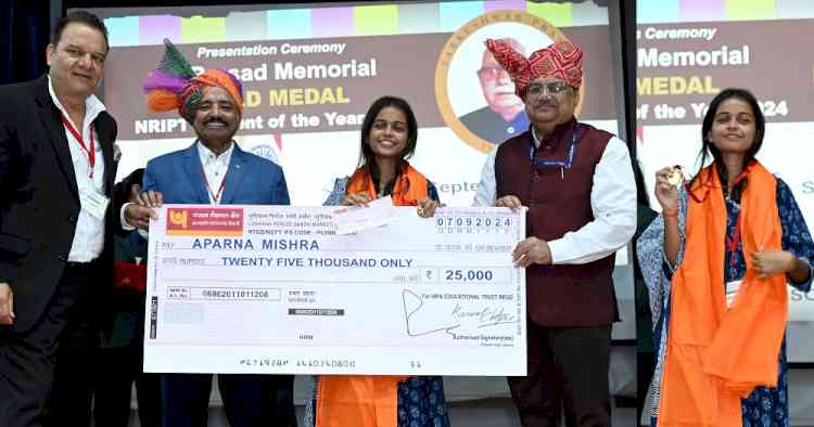 Aparna Mishra Crowned `Best Print Student at NRIPT for the Year 2024’