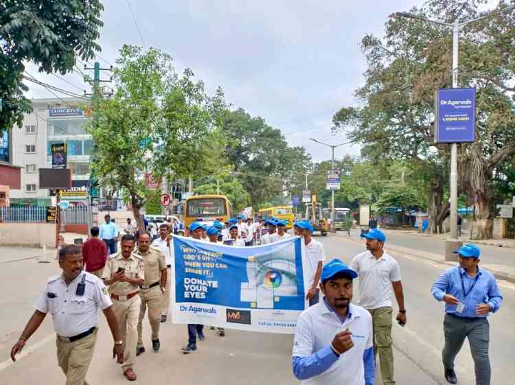 Dr. Agarwal’s Eye Hospital, Whitefield hosts Walkathon to increase eye donation awareness and inspire life-changing impact