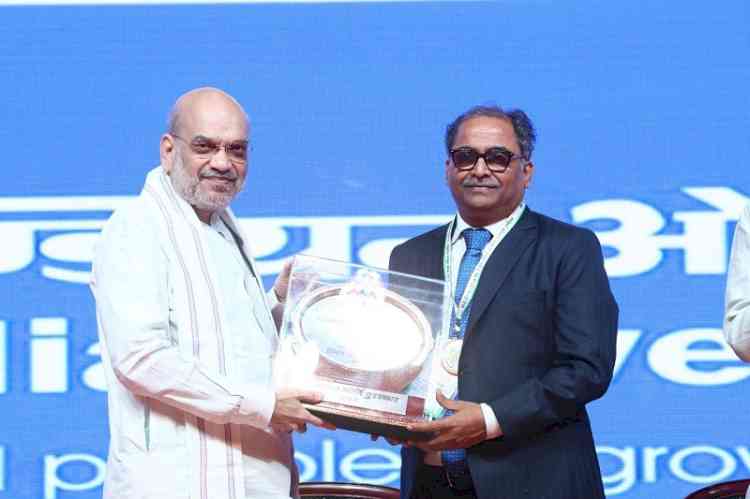 Indian Overseas Bank honoured with Rajbhasha Kirti Pratham Puraskar