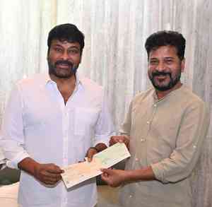 Chiranjeevi donates Rs 50 lakh to Telangana CM Relief Fund