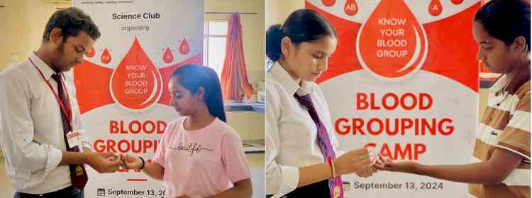 Innocent Hearts Group of Institutions organises Blood Grouping Camp for Batch 2024 Students