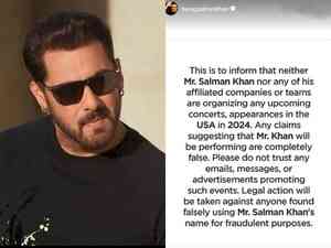 Salman Khan's team issues advisory on US concert scam