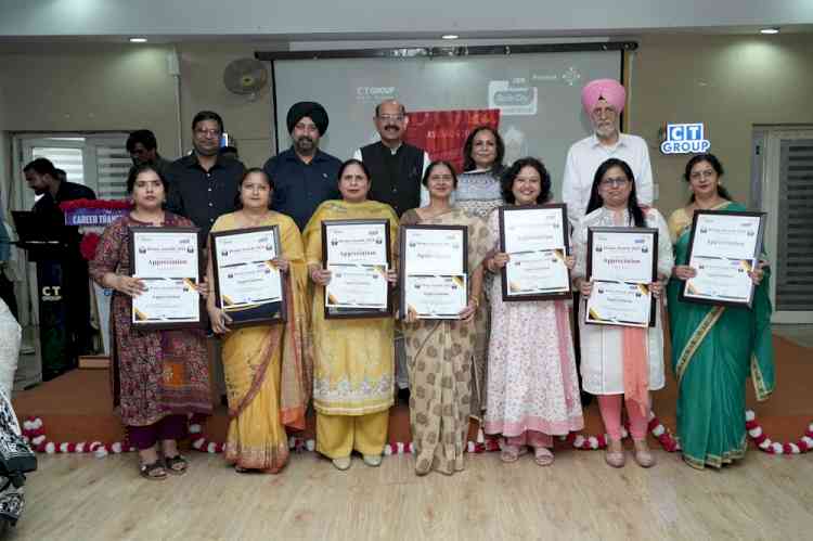 Drona Excellence Awards at CT Group: Over 150 Educators honored from leading schools across Jalandhar