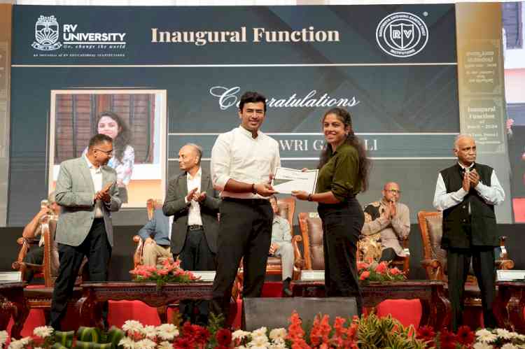 MP Tejasvi Surya inaugurates RV University's B.Tech & PG 2024 Batch, Stresses on India's Global Opportunities