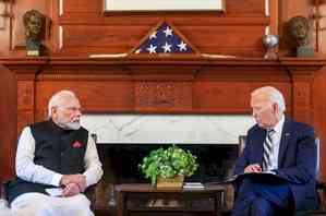 Biden commends India's leadership on world stage, PM Modi's commitment to strengthen Quad