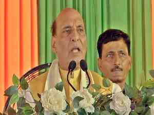 Pakistan deeply pained at witnessing celebration of democracy in J&K: Rajnath Singh