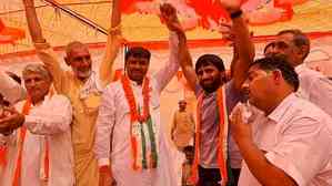 Bajrang Punia slams BJP for failing sports, health sectors during campaign in Haryana