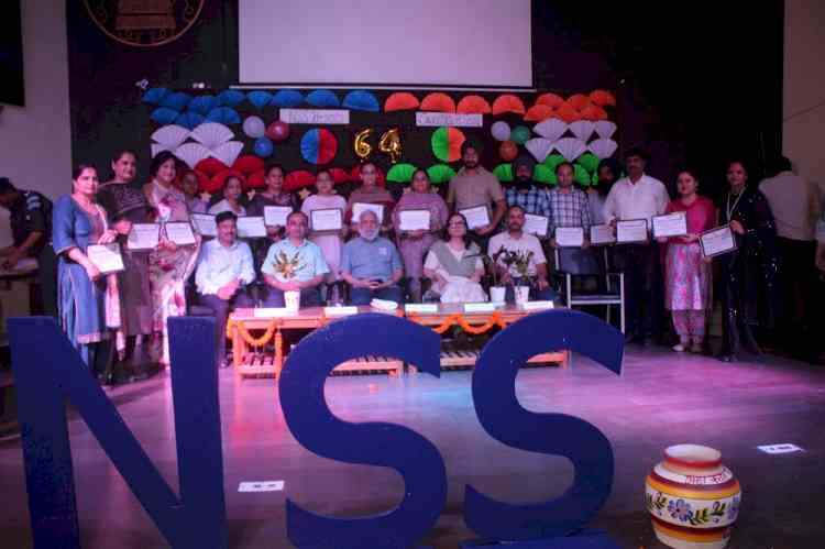 NSS, Panjab University(PU) celebrated 64th NSS Foundation Day at the University. 