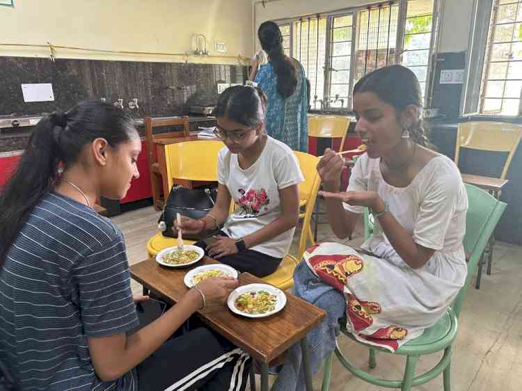 Nutritious Dahi Papdi Chaat during Poshan Maah Celebrations