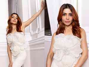 Promotional glam: Samantha stuns in chic white outfit for 'Citadel:  Honey Bunny'