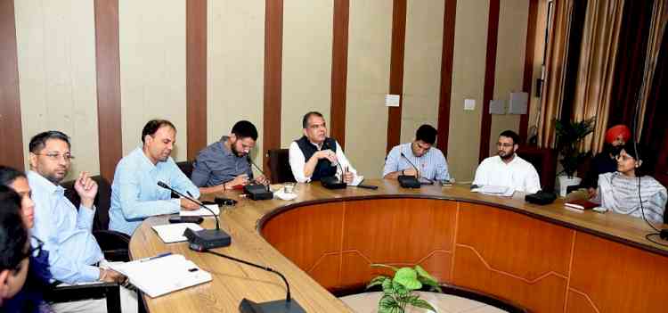 MP Arora reviews development works of Civil Hospital, Halwara Airport and NHAI projects