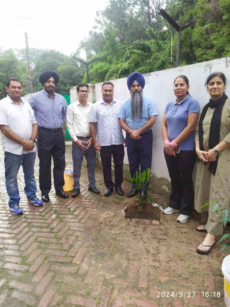 Plantation drive conducted in Sports Hostels of Panjab University