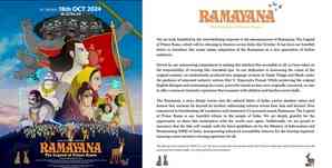 'Ramayana: The Legend of Prince Rama' set to release in Tamil, Telugu, & Hindi on Oct 18