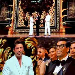 IIFA 2024: Karan Johar recreates ‘Kabhi Khushi Kabhie Gham’ moment with SRK