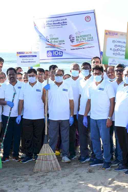 Indian Overseas Bank celebrates Swachh Bharat Diwas with Cleanliness Drive and CSR Initiatives