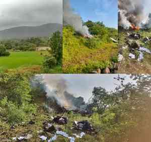 2 pilots, engineer perish as chopper crashes in Pune; DGCA probes