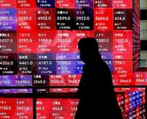 Tokyo stocks fall over Wall Street declines, Middle East conflict concerns