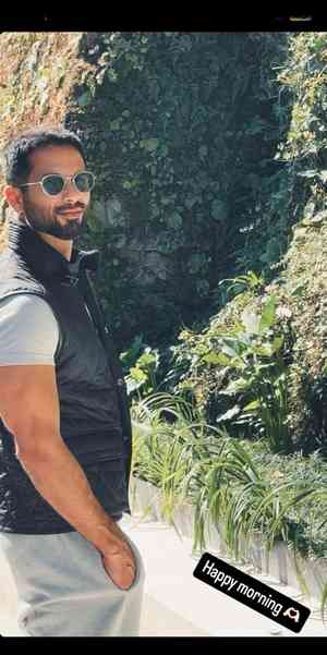 Shahid Kapoor gives a peek into his ‘happy morning’ amidst nature