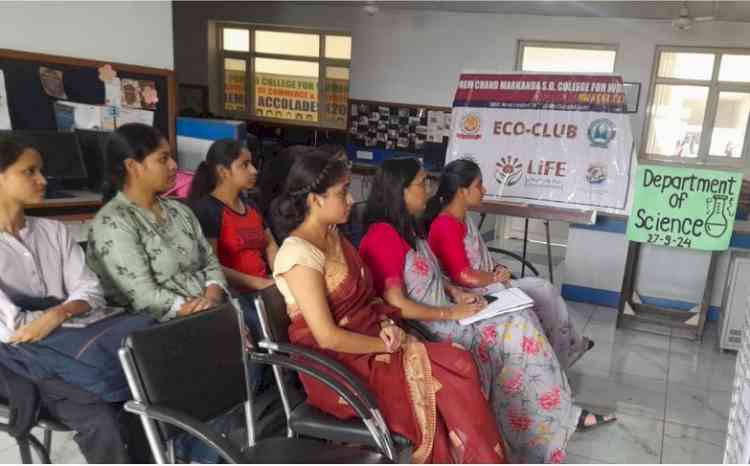 Students of PCM S.D. College for Women celebrate Green Day