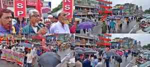 Left parties hold rallies in Agartala demanding protection for minorities in B’desh