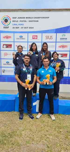 Divanshi wins second gold as India sweep women's 25m standard pistol at Lima Junior Worlds