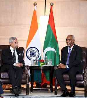 EAM Jaishankar calls on visiting Maldives President Muizzu, appreciates commitment to enhance bilateral ties