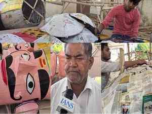 Muslim artisans crafting Ravana effigies for Dussehra in Ajmer