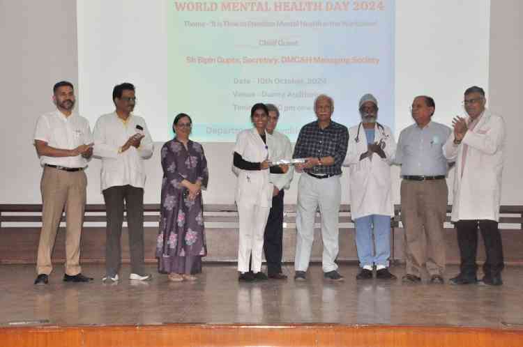 Department of Psychiatry and Department of Clinical Psychology, DMC&H observed World Mental Health Day