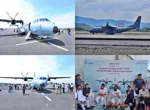 IAF C295 aircraft lands successfully at Navi Mumbai International Airport