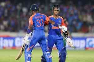 3rd T20I: Record-breaking India scale new heights with bat in Hyderabad