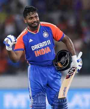 3rd T20I: Samson’s ton; Suryakumar’s 75 take India to highest-ever score of 297/6