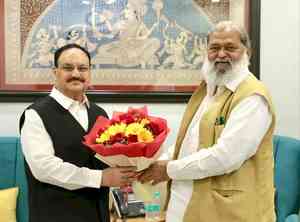 Anil Vij meets JP Nadda as BJP prepares for govt formation in Haryana