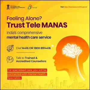 ‘Tele MANAS’ handled over 14.7 lakh calls since its launch to provide mental health support