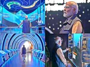 In a surprise visit, PM Modi visits PM GatiShakti Anubhuti Kendra at Bharat Mandapam