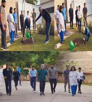 S Jaishankar takes a stroll at Indian High Commission in Pakistan, plants Arjuna sapling