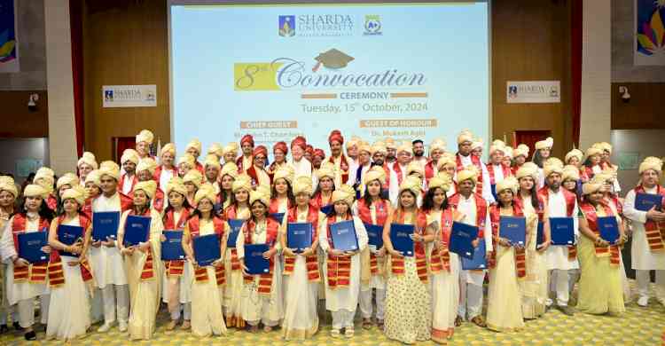 8th Convocation Ceremony Held at Sharda University; Degrees Awarded to 3511 Students