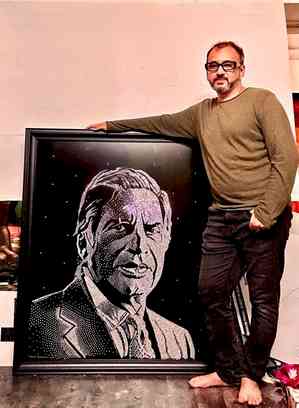 Mumbai artist’s diamond portrait of Ratan Tata to be sold for his charities