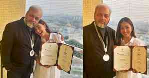 Yami Gautam shares pictures with her father and his National Award for his Punjabi film