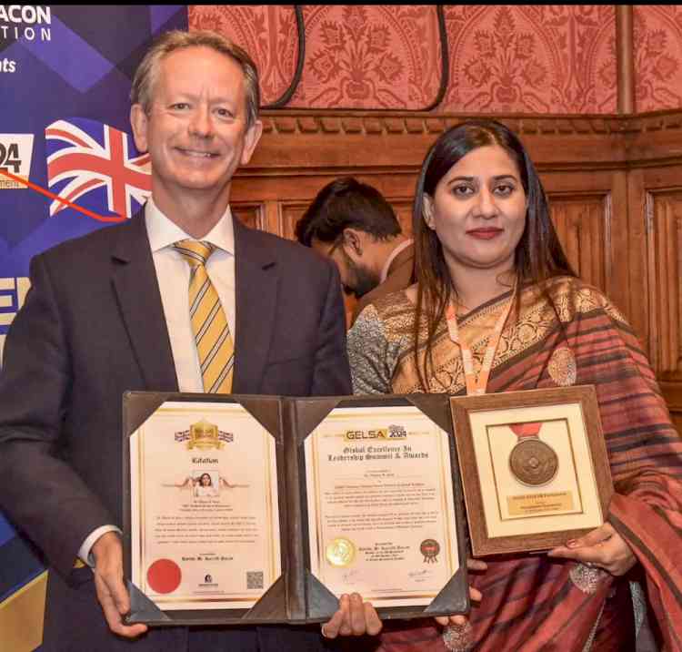 Achievement: Socio-economic analyst Dr Monica B. Sood feted at UK Parliament